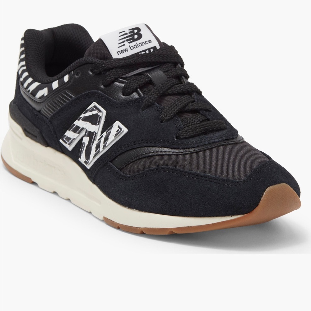 New Balance Black and White Zebra 997H Sneakers